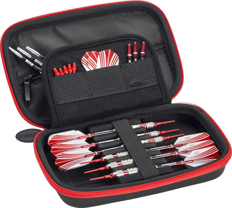 CASEMASTER Sentinel EVA Foam Shell Dart Case, Holds 6 Darts and Extra Accessories, Tips, Shafts and Flights, Compatible with Steel Tip and Soft Tip Darts - Image 1